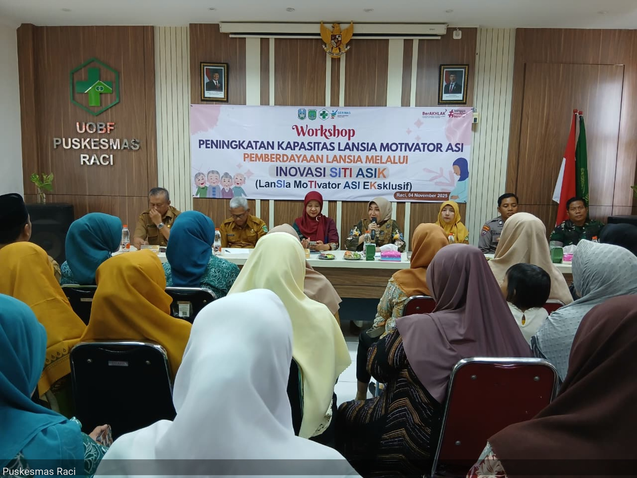 Workshop Inovasi SITI ASIK (Lansia Motivator ASI Eksklusif) oleh Dinkes Provinsi Jawa Timur di UOBF Puskesmas Raci
